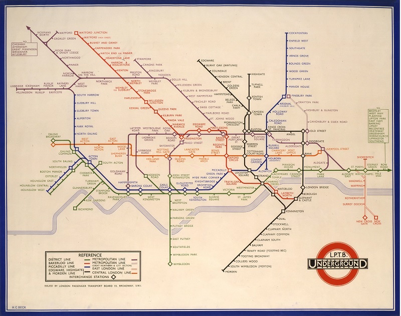 harry beck map